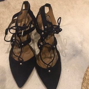 Aquazzura Bel Air Pump Sz. 39 Ink Suede
